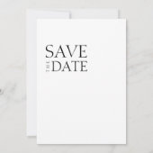 Elegant Crimson Red minimalistisch monogram bruilo Save The Date (Achterkant)