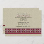 Elegant Cross Border Religieuze Uitnodiging (Voorkant / Achterkant)