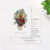 Elegant Cross-katholieke Weddenschap Kaart (Bureau)