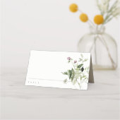 Elegant Cross Paarse Wildflower Baptisme (Achterkant)