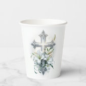 Elegant Cross Papieren Bekers (Achterkant)