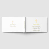 Elégant Cross Real Foil Livre Mariage blanc (Complet)