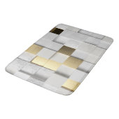 Elegant Cube wall 3D art. wit en goud Badmat (Gekanteld)
