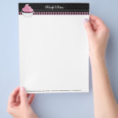 Elegant Cupcake Bakery Name Flyer (Hand)