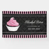 Elegant Cupcake Bakery Name Spandoek (Horizontaal)