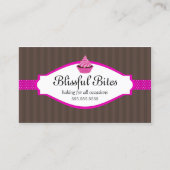 Elegant Cupcake bakkerij Visitekaartje (Voorkant)