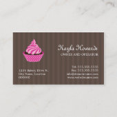 Elegant Cupcake bakkerij Visitekaartje (Achterkant)
