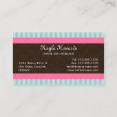 Elegant Cupcake bakkerij Visitekaartje (Achterkant)