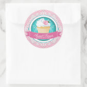 Élégant Cupcake Boulangerie Stickers Boîte (Sac)