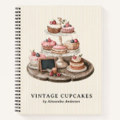 Elegant cupcake dessert notitieboek (Voorkant)