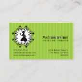 Elegant Cupcake Green Visitekaartje (Achterkant)