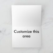 Elegant Curled Red Fox Wenskaart,  Kaart (Binnen)