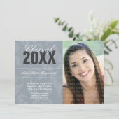 Elegant Curls Patroon: Zilver Kaart (Staand voorkant)