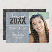 Elegant Curls Patroon: Zilver Kaart (Voorkant / Achterkant)