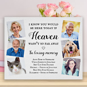 Elegant Custom 6 PhotoHeaven Wedding Memorial Poster