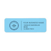 Elegant Custom Business Return Address Label (Voorkant)