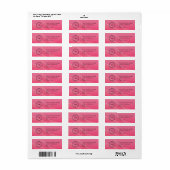 Elegant Custom Business Return Address Label (Full Sheet)