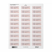 Elegant Custom Business Return Address Label (Full Sheet)