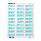Elegant Custom Business Return Address Label (Full Sheet)