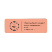 Elegant Custom Business Return Address Label (Voorkant)