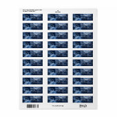 Elegant Custom Business Return Address Label (Full Sheet)