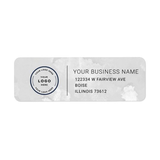 Elegant Custom Business Return Address Label (Voorkant)