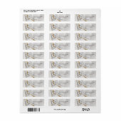 Elegant Custom Business Return Address Label (Full Sheet)