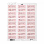 Elegant Custom Business Return Address Label (Full Sheet)