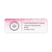 Elegant Custom Business Return Address Label (Voorkant)
