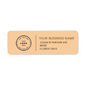 Elegant Custom Business Return Address Label (Voorkant)