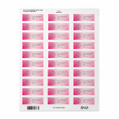 Elegant Custom Business Return Address Label (Full Sheet)