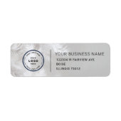 Elegant Custom Business Return Address Label (Voorkant)