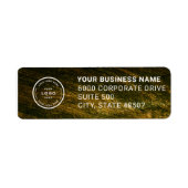 Elegant Custom Business Return Address Label (Voorkant)