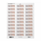 Elegant Custom Business Return Address Label (Full Sheet)