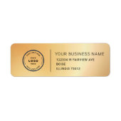 Elegant Custom Business Return Address Label (Voorkant)