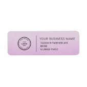 Elegant Custom Business Return Address Label (Voorkant)