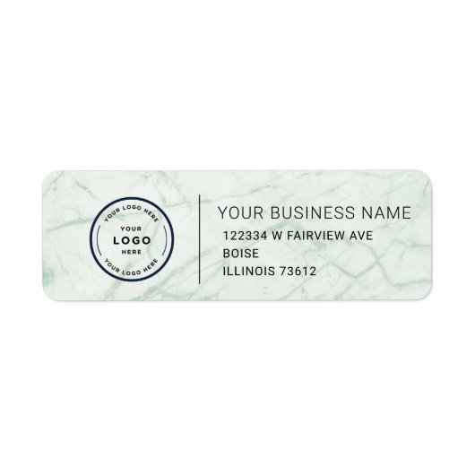 Elegant Custom Business Return Address Label (Voorkant)