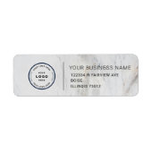 Elegant Custom Business Return Address Label (Voorkant)