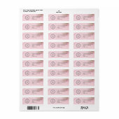 Elegant Custom Business Return Address Label (Full Sheet)