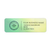 Elegant Custom Business Return Address Label (Voorkant)