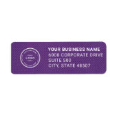 Elegant Custom Business Return Address Label (Voorkant)