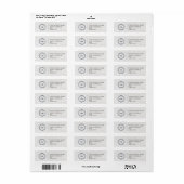 Elegant Custom Business Return Address Label (Full Sheet)