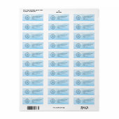 Elegant Custom Business Return Address Label (Full Sheet)