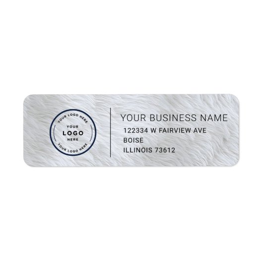 Elegant Custom Business Return Address Label (Voorkant)