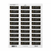 Elegant Custom Business Return Address Label (Full Sheet)