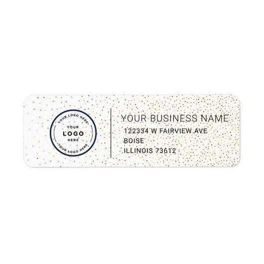 Elegant Custom Business Return Address Label (Voorkant)