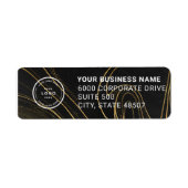 Elegant Custom Business Return Address Label (Voorkant)