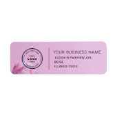 Elegant Custom Business Return Address Label (Voorkant)