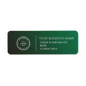 Elegant Custom Business Return Address Label (Voorkant)