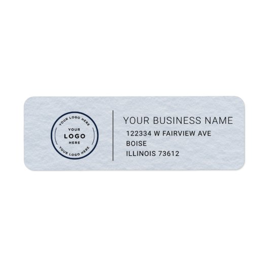 Elegant Custom Business Return Address Label (Voorkant)